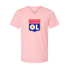 Men’s Olympique Lyonnais FC - BELLA + CANVAS - Jersey V-Neck Tee - 3005