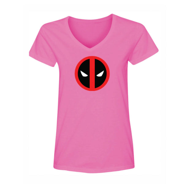 Women's Deadpool Marvel Superhero V-Neck T-Shirt