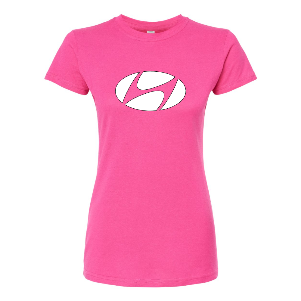 Women's Hyundai New Logo Car  Round Neck T-Shirt