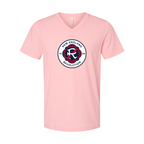 Men’s  New England Revolution FC - BELLA + CANVAS - Jersey V-Neck Tee - 3005