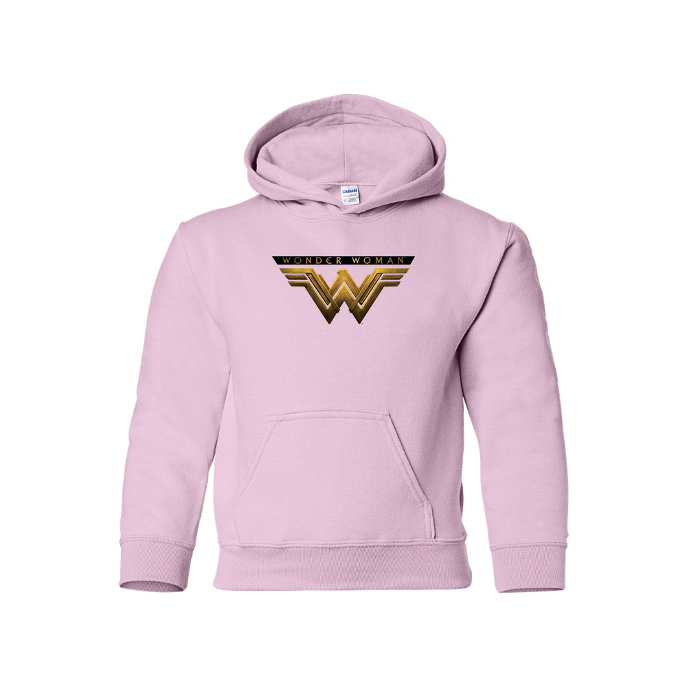 Youth Kids Wonder Woman DC Superhero Pullover Hoodie