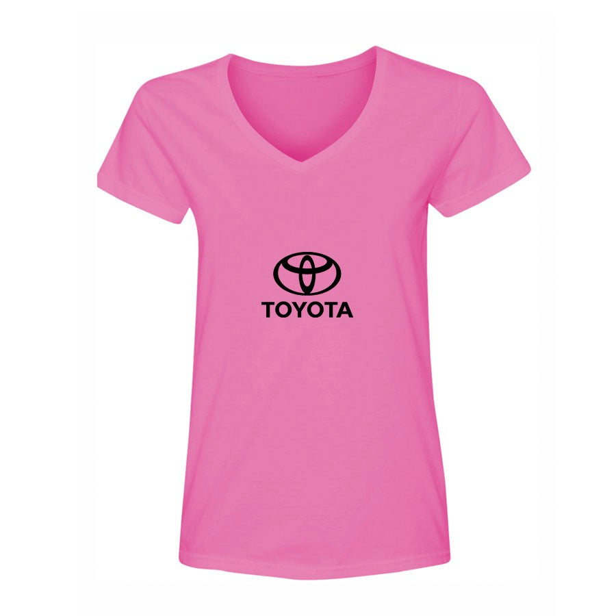 Women's Toyota Motorsport Car V-Neck T-Shirt