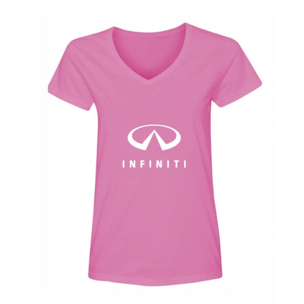 Women's Infiniti Luxury Car V-Neck T-Shirt