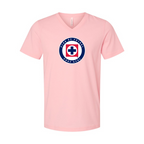 Men’s Cruz Azul Football Club - BELLA + CANVAS - Jersey V-Neck Tee - 3005