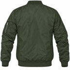 Pontiac army green bomber jacket back product view | color: army green |