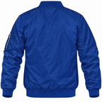 Pontiac blue bomber jacket back product view | color: blue |