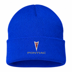 Men's Pontiac Beanie Hat — Blue — clean front main