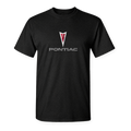 Men’s Pontiac Car Cotton T-Shirt | Color: Black | Image 1