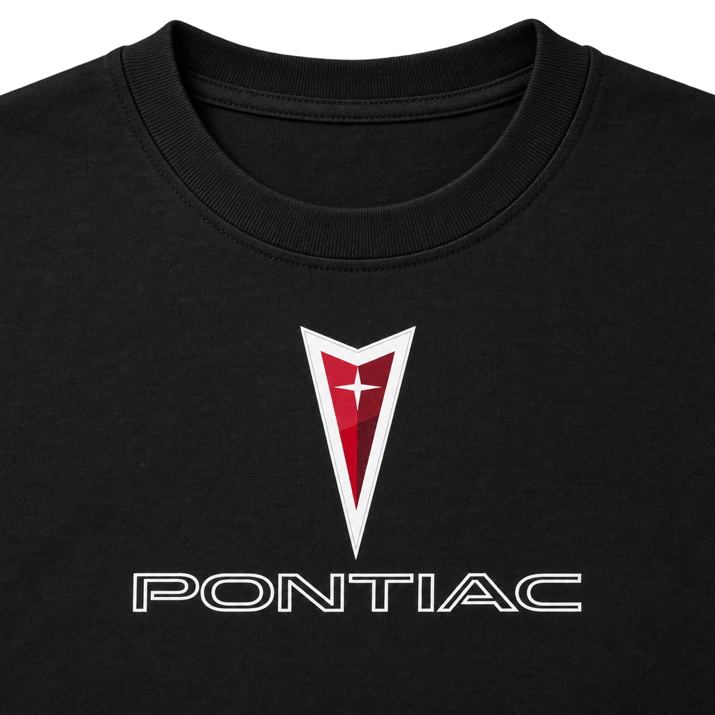 Men’s Pontiac Car Cotton T-Shirt | Color: Black | Image 5
