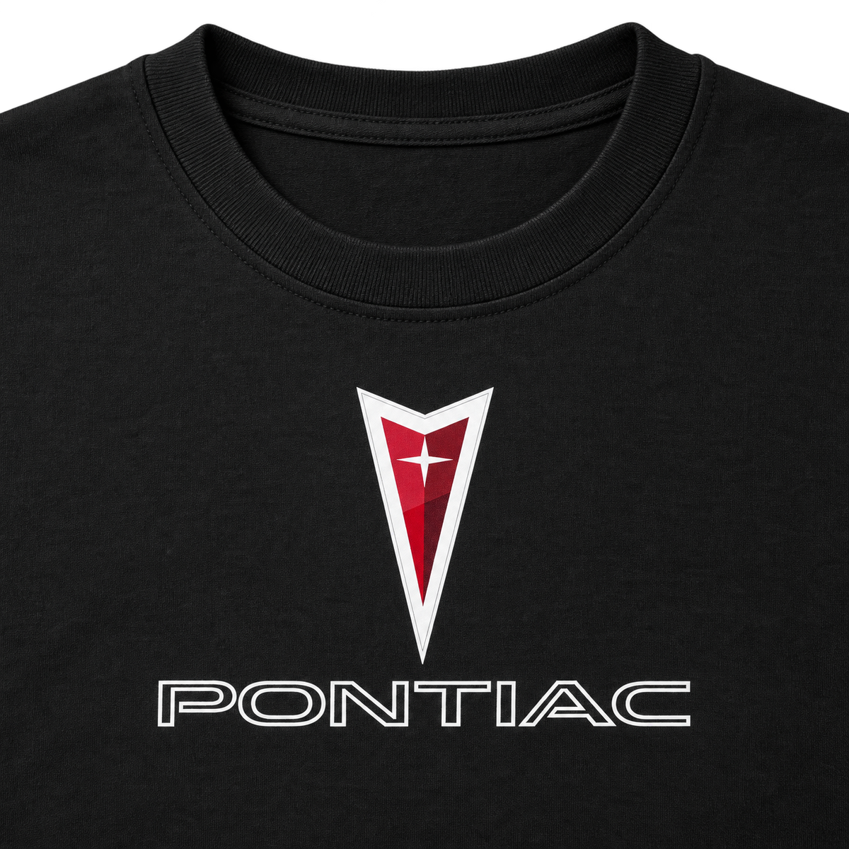 Men’s Pontiac Car Cotton T-Shirt | Color: Black | Image 5