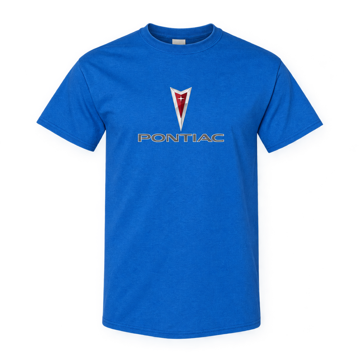 Men’s Pontiac Car Cotton T-Shirt | Color: Blue | Image 1