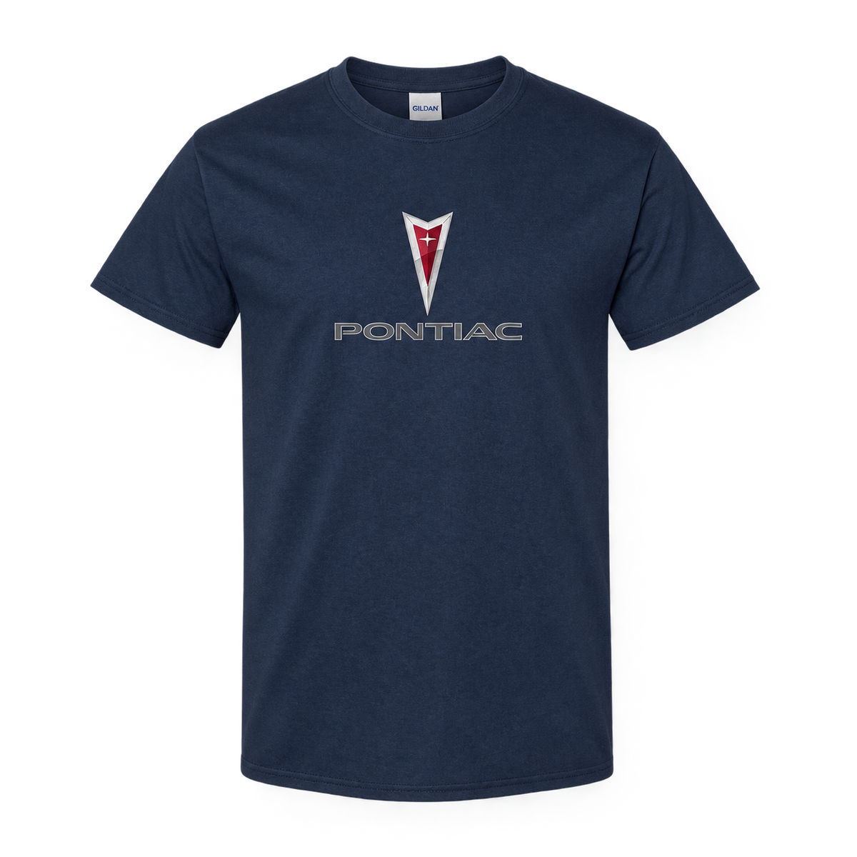Men’s Pontiac Car Cotton T-Shirt | Color: Navy | Image 1