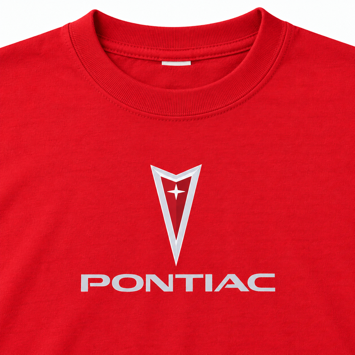 Men’s Pontiac Car Cotton T-Shirt | Color: Red | Image 5