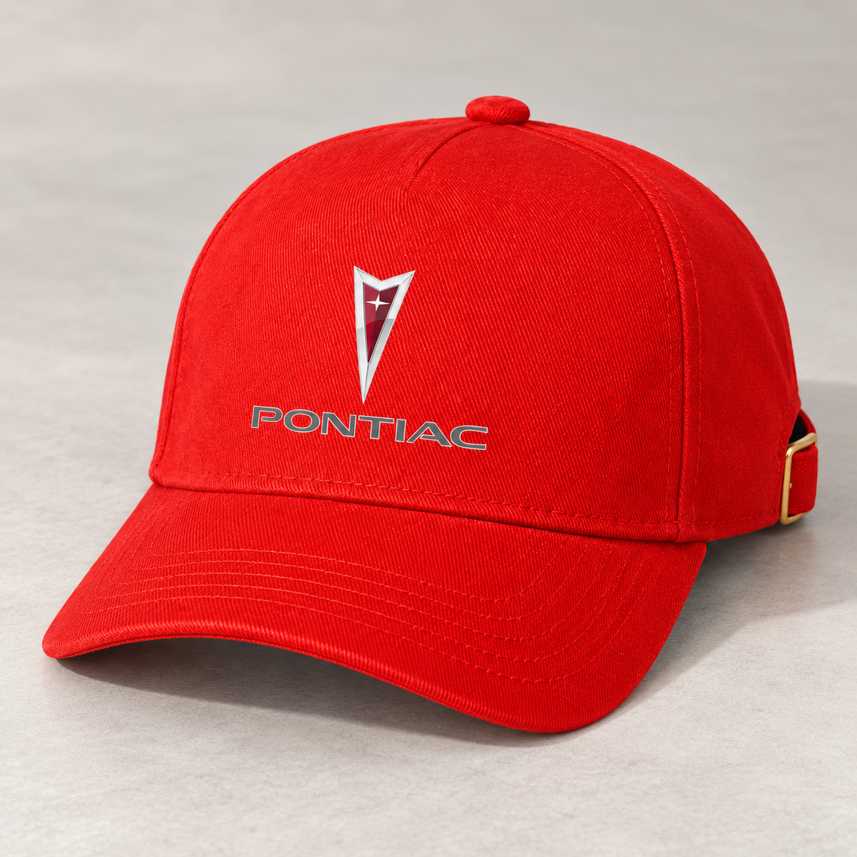 Pontiac dad baseball cap | Color: Red | Image 5