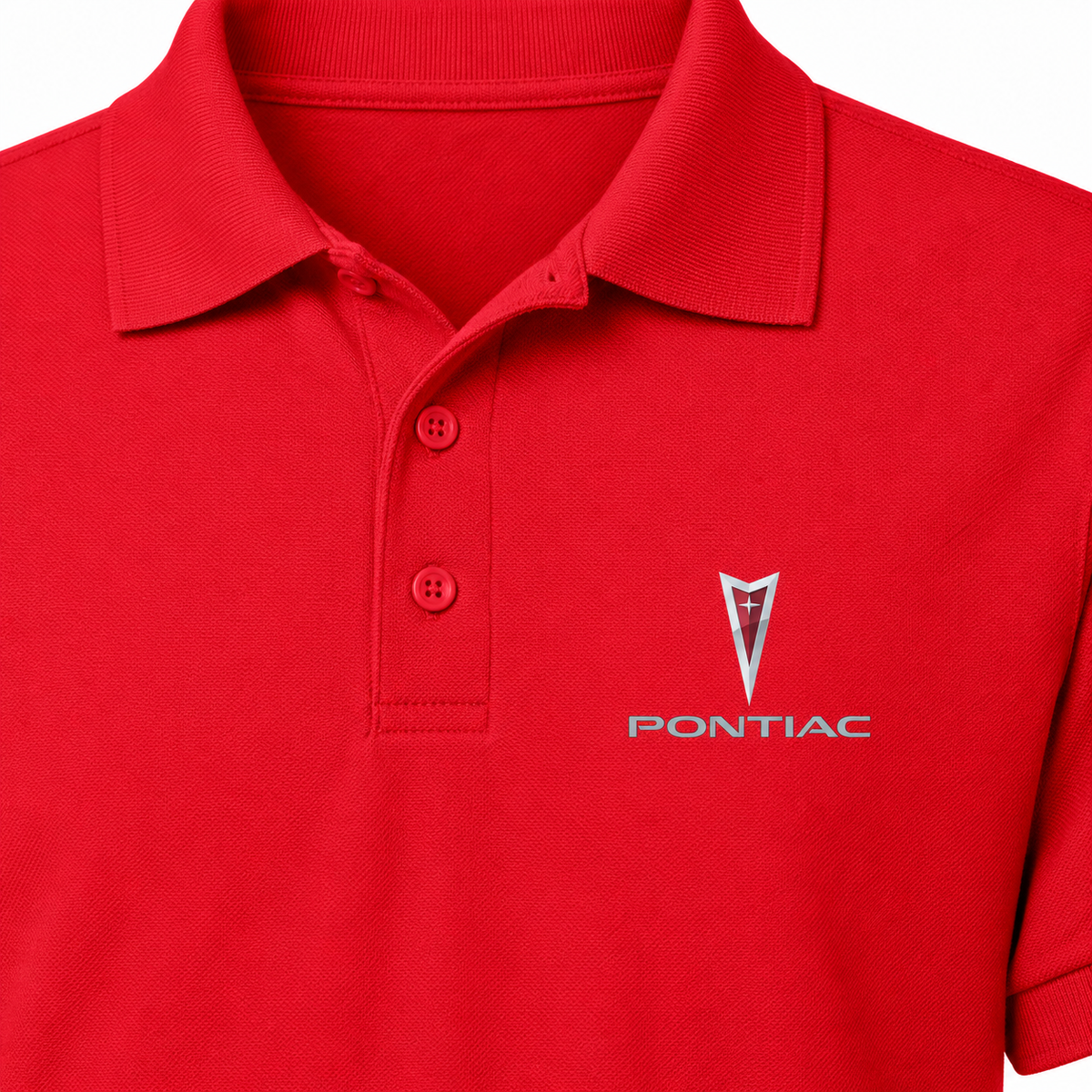 Pontiac dry blend polo | Color: Red | Image 3