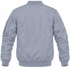 Pontiac grey bomber jacket back product view | color: grey |