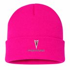 Men's Pontiac Beanie Hat — Hot Pink — clean front main