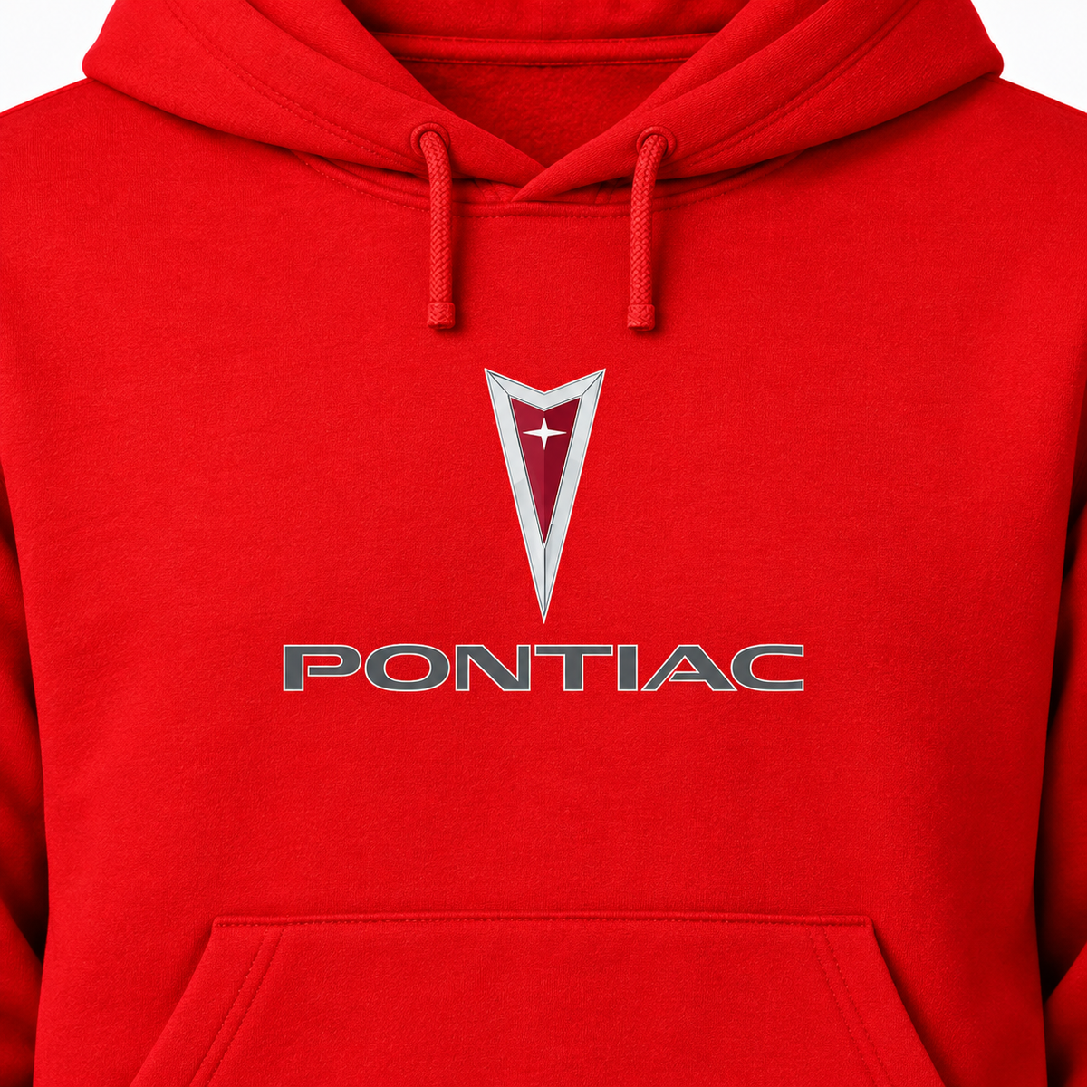 Pontiac pullover hoodie | Color: Red | Image 3