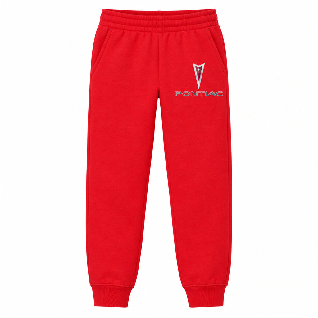 Pontiac youth jogger sweatpants in Red, Youth Large ages 10–12
