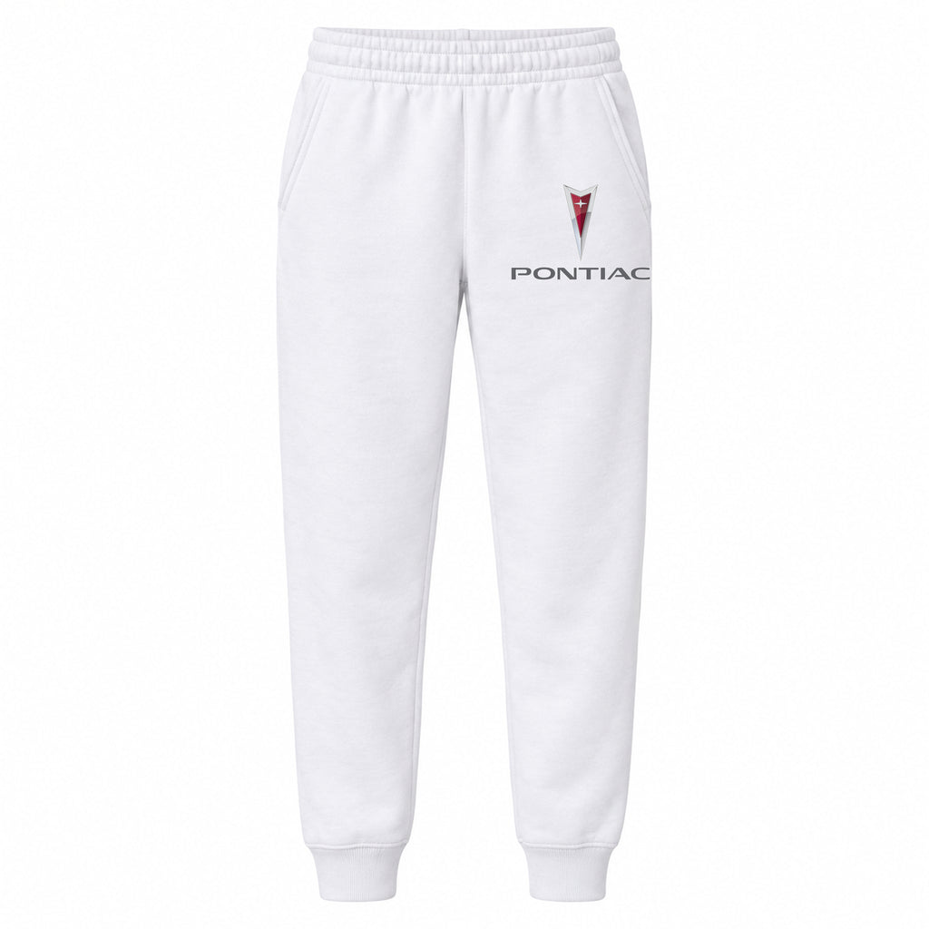 Pontiac youth jogger sweatpants in White, Youth Large ages 10–12