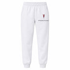 Pontiac youth jogger sweatpants in White, Youth Large ages 10–12