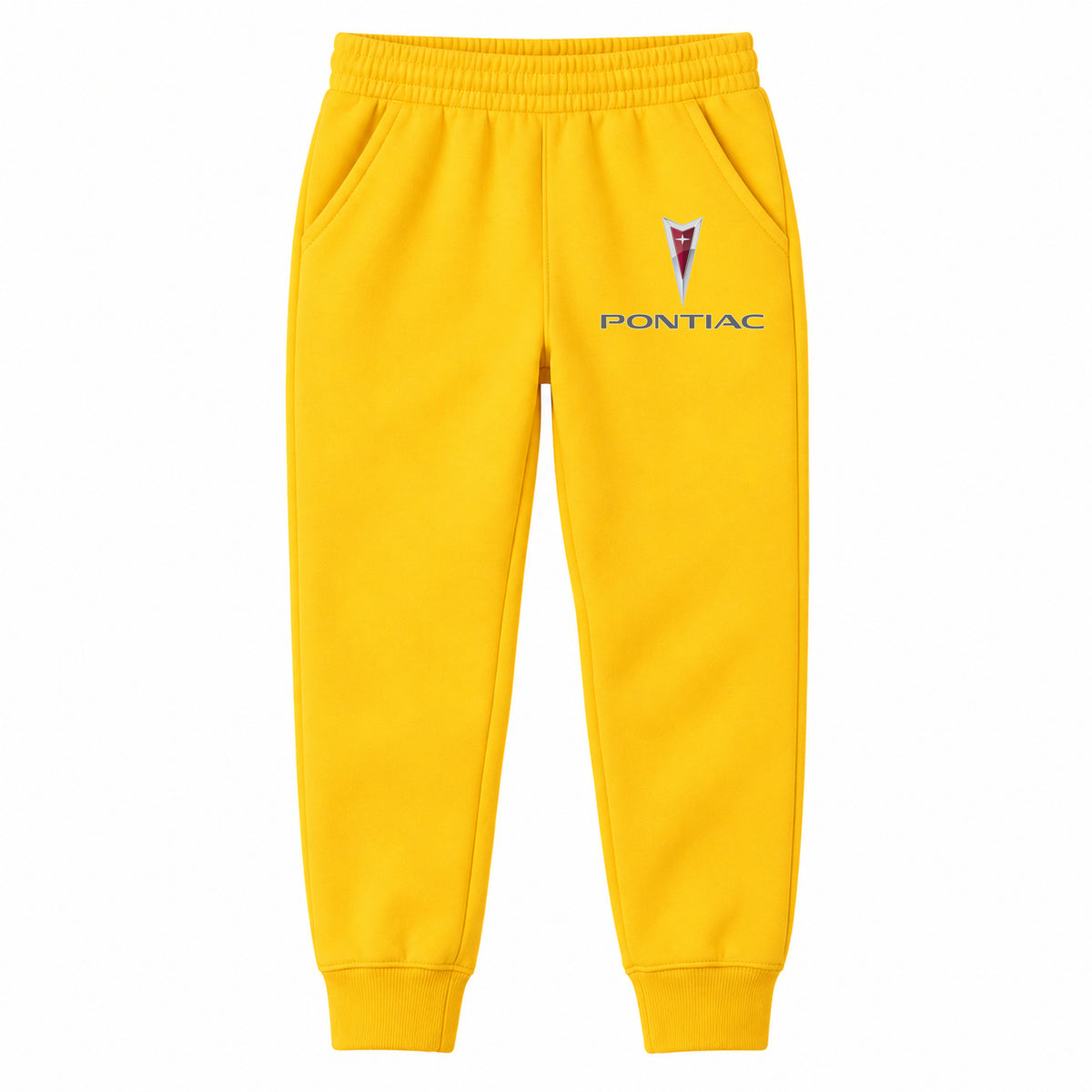Pontiac youth jogger sweatpants in Yellow, Youth Large ages 10–12