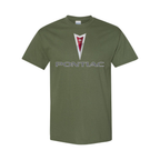 Youth Kids Pontiac Car Cotton T-Shirt | Color: Army Green | Main