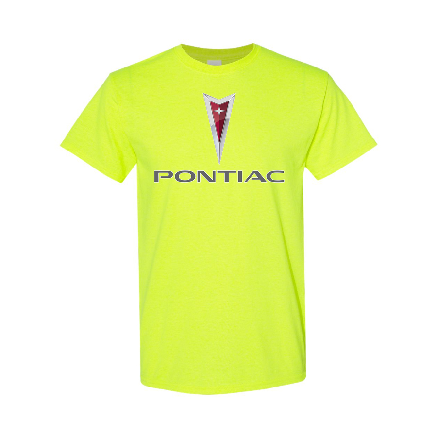 Youth Kids Pontiac Car Cotton T-Shirt | Color: Safety Green | Main