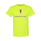 Youth Kids Pontiac Car Cotton T-Shirt | Color: Safety Green | Main