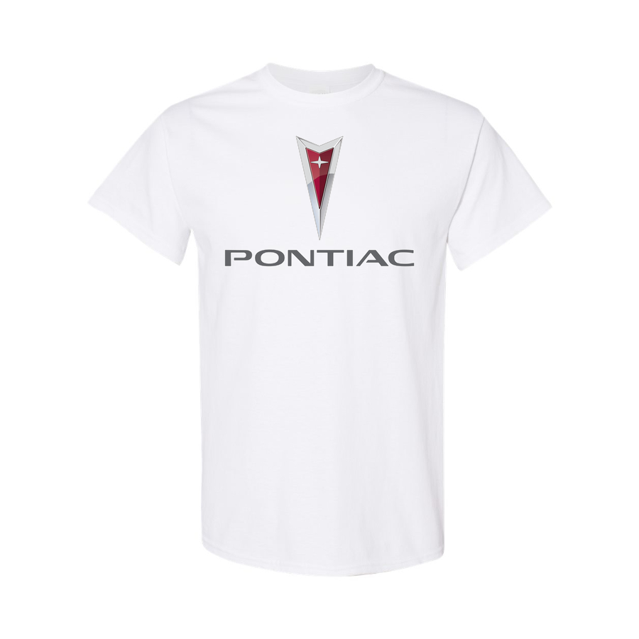 Youth Kids Pontiac Car Cotton T-Shirt | Color: White | Main