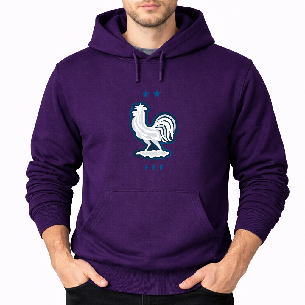 Men's France National Soccer Team Pullover Hoodie