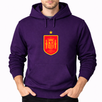 Men's Spain Red Logo National Soccer Team Pullover Hoodie