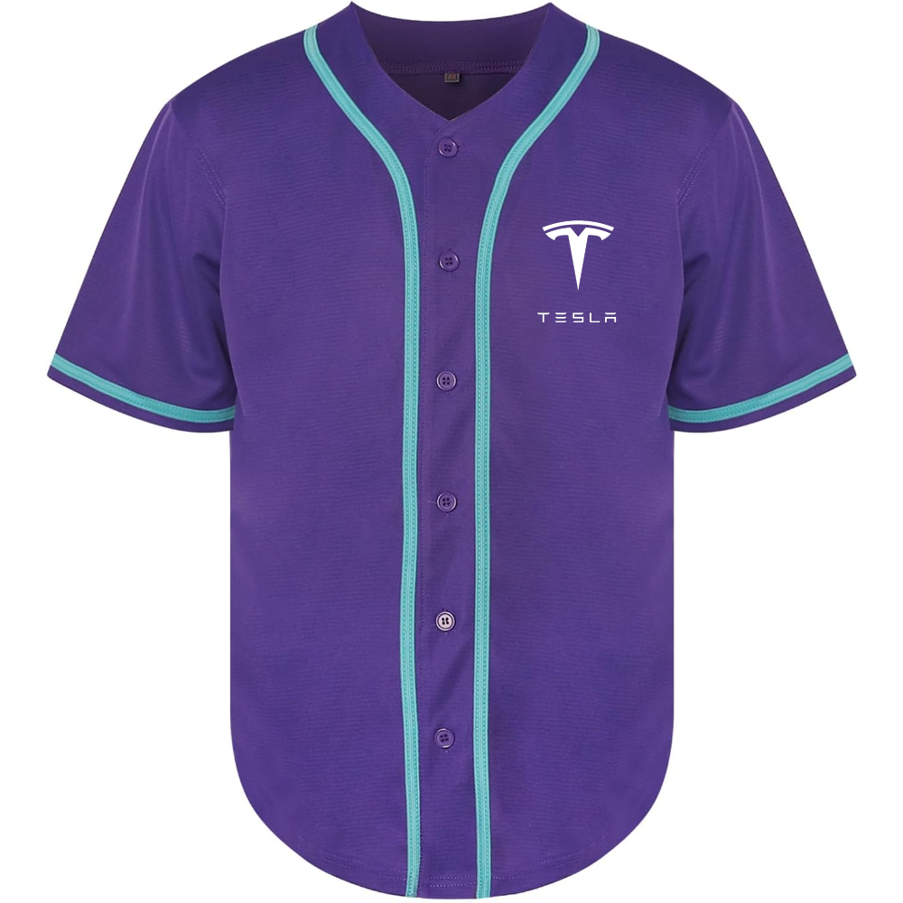 Men’s Tesla Motorsports Car Baseball Jersey