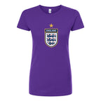 Women's England National Soccer Team Round Neck T-Shirt
