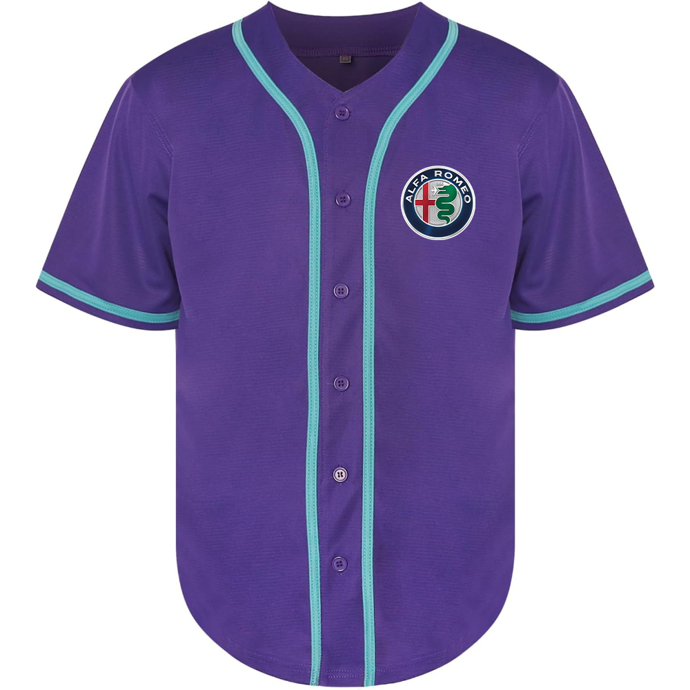 Men's Alfa Romeo Car Baseball Jersey