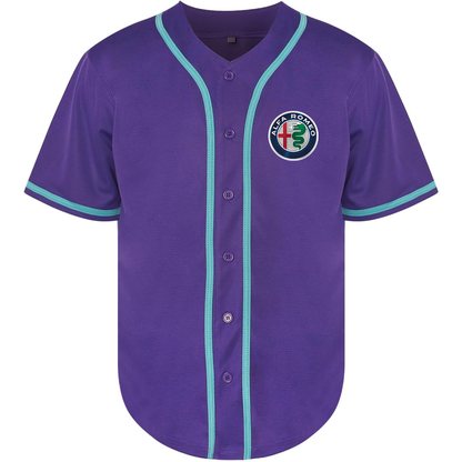 Men's Alfa Romeo Car Baseball Jersey