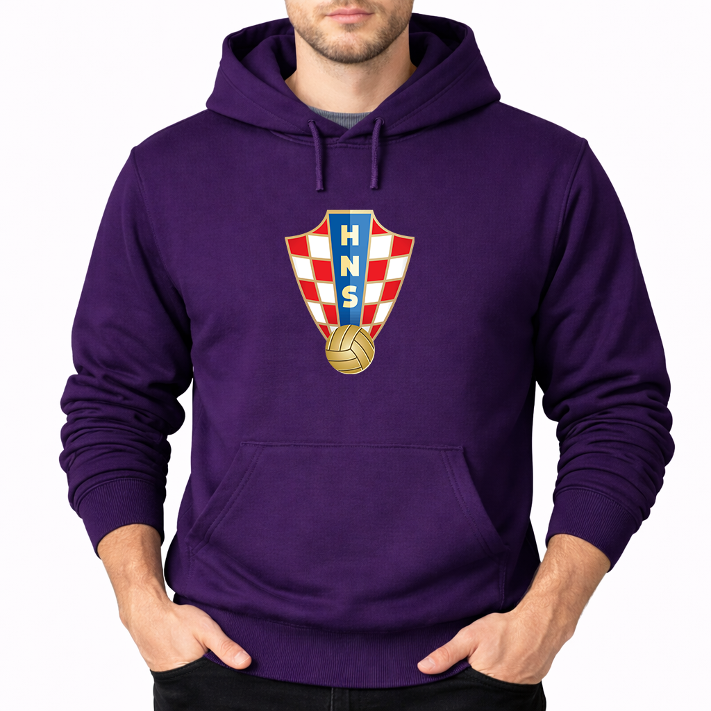 Men's Croatia National Soccer Team Pullover Hoodie