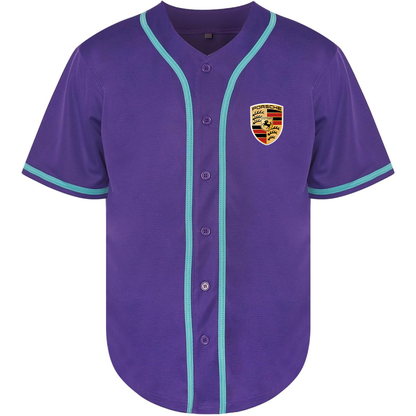 Men’s Porsche Car Baseball Jersey