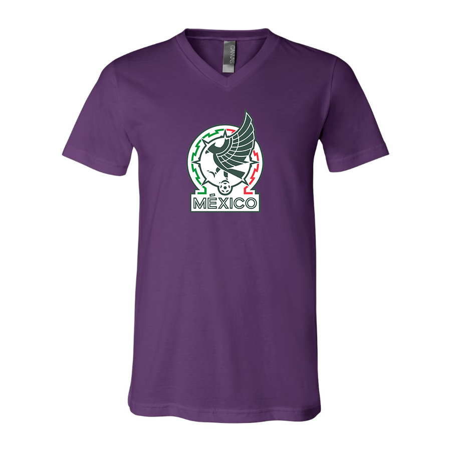 Men’s  Mexico Soccer  - BELLA + CANVAS - Jersey V-Neck Tee - 3005