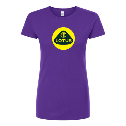 Women’s Lotus Car Round Neck T-Shirt