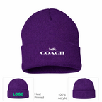 Coach Cuffed Beanie Hat
