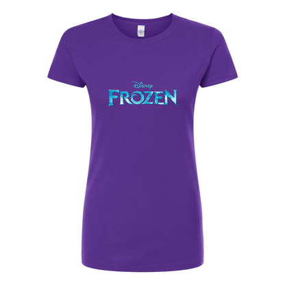Women’s Frozen Disney Cartoon Round Neck T-Shirt
