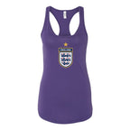 Women's England National Soccer Team  Racerback Tank Top
