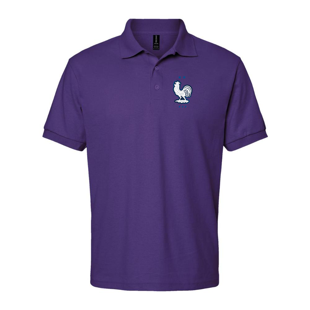 Men's France National Soccer Team Dry Blend Polo