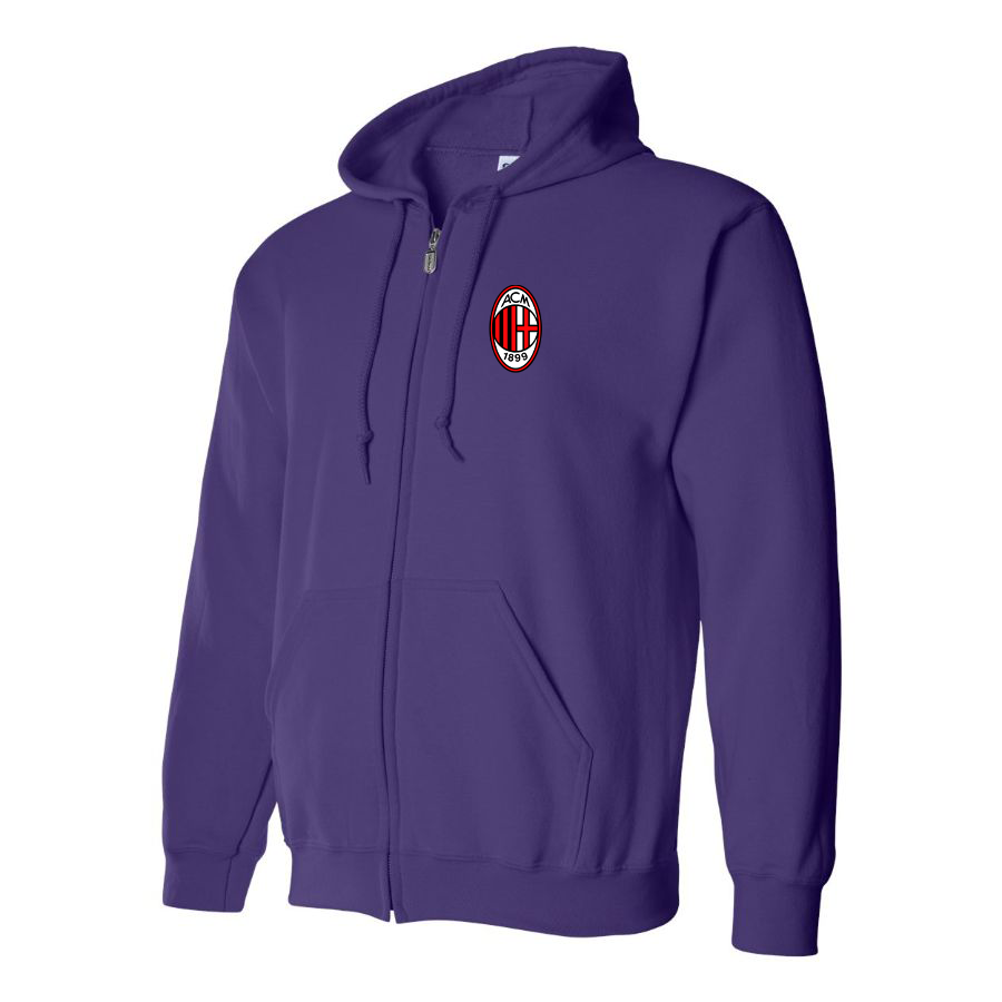 Men’s AC Milan Soccer Zipper Hoodie
