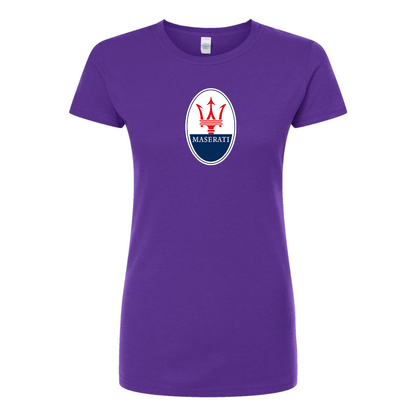 Women’s Maserati Car Round Neck T-Shirt