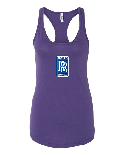 Women's Rolls Royce Motorsport Car Racerback Tank Top