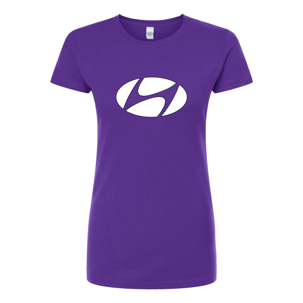 Women's Hyundai New Logo Car  Round Neck T-Shirt