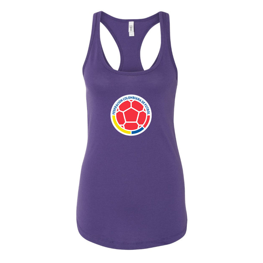 Women's Colombia National Soccer Team Racerback Tank Top