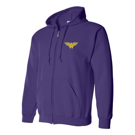 Men's Wonder Woman Superhero Zipper Hoodie